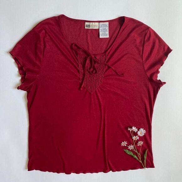 Faded Glory Tops - Y2K red top